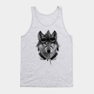 Wolf Headphones Tank Top